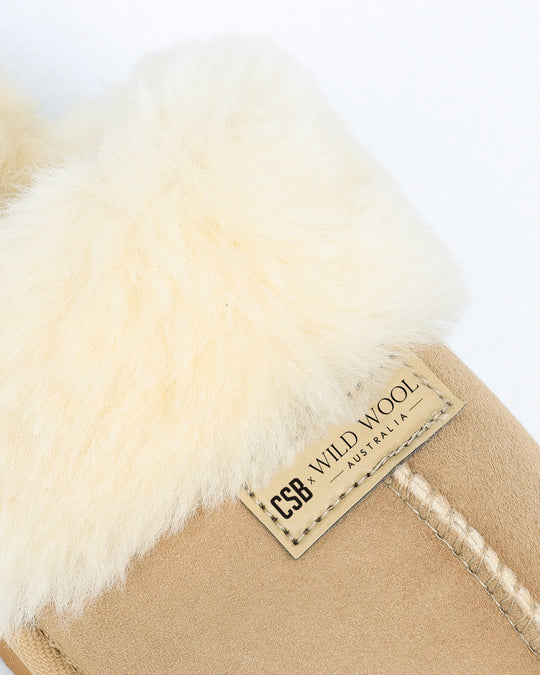 CSB x Wild Wool Slipper | Sand