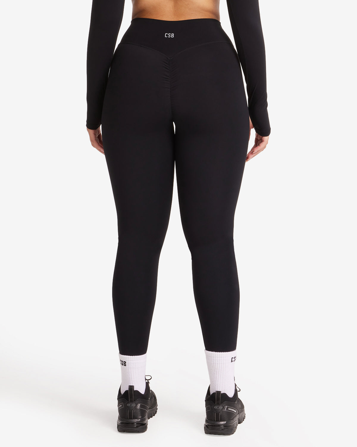 Fade Scrunch Leggings | Black