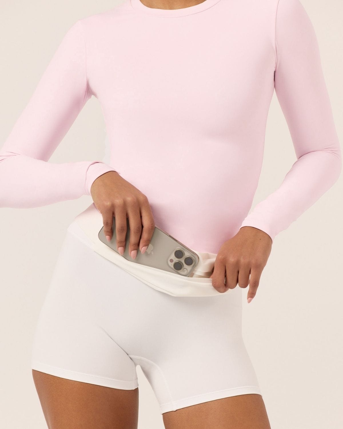 Slim Run Belt Bag | White