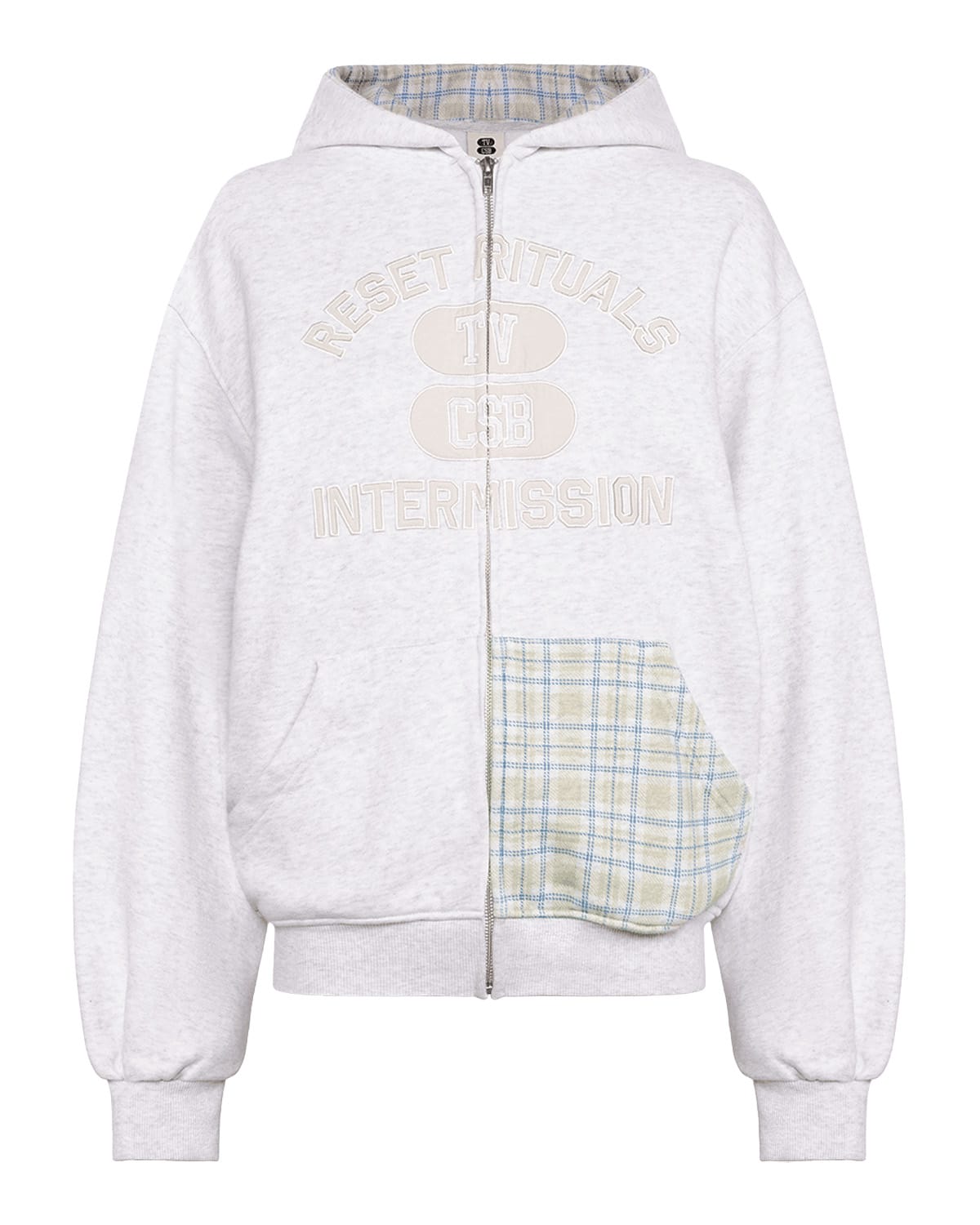 Intermission Zip Hoodie | Grey Marle