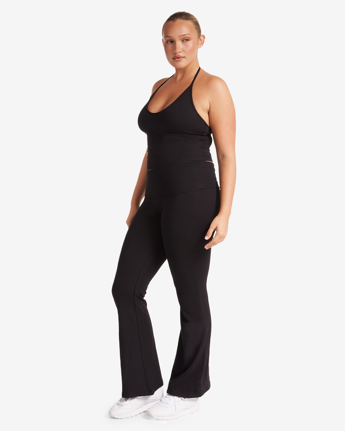 Jersey Flare Pant | Black