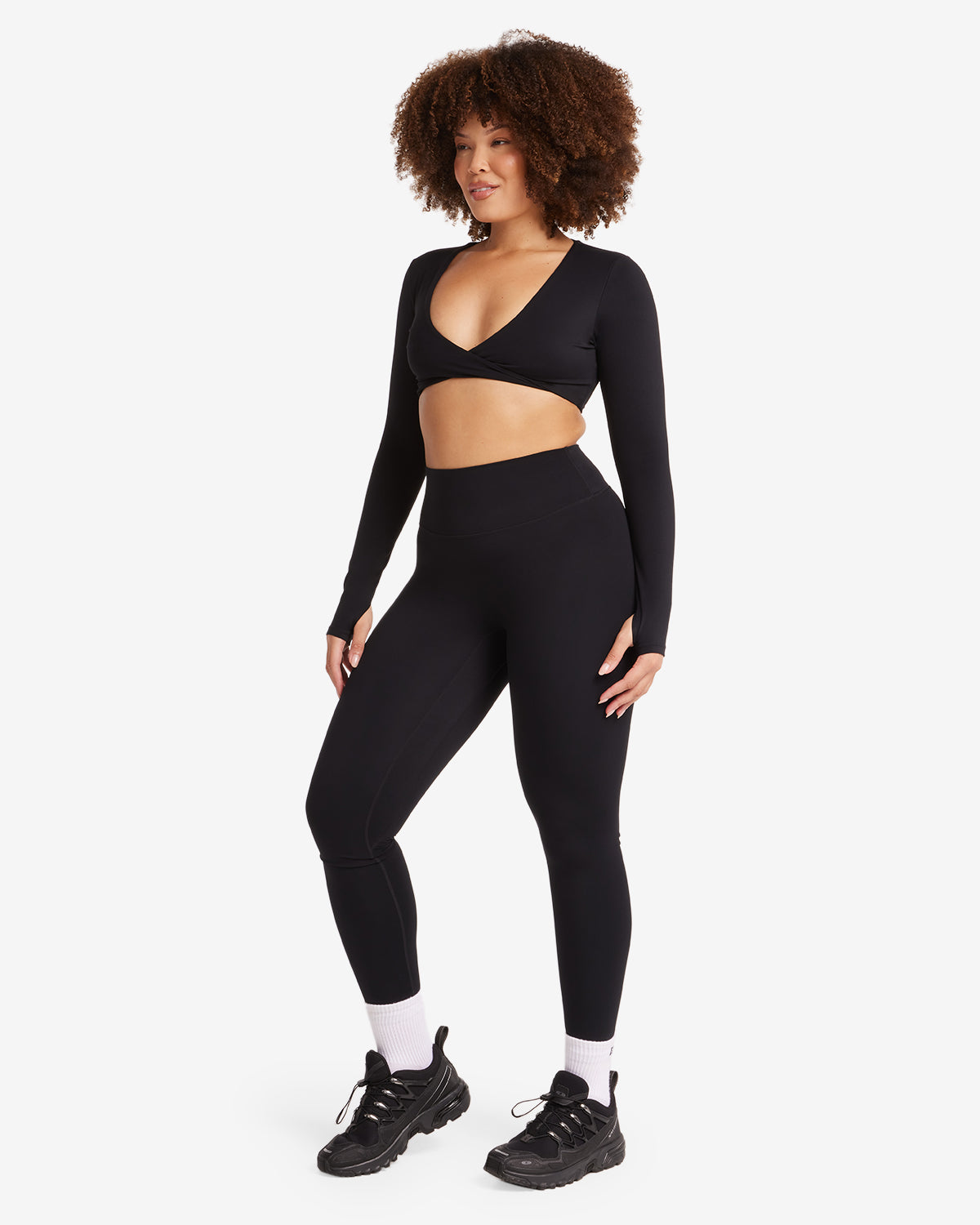 Fade Scrunch Leggings | Black