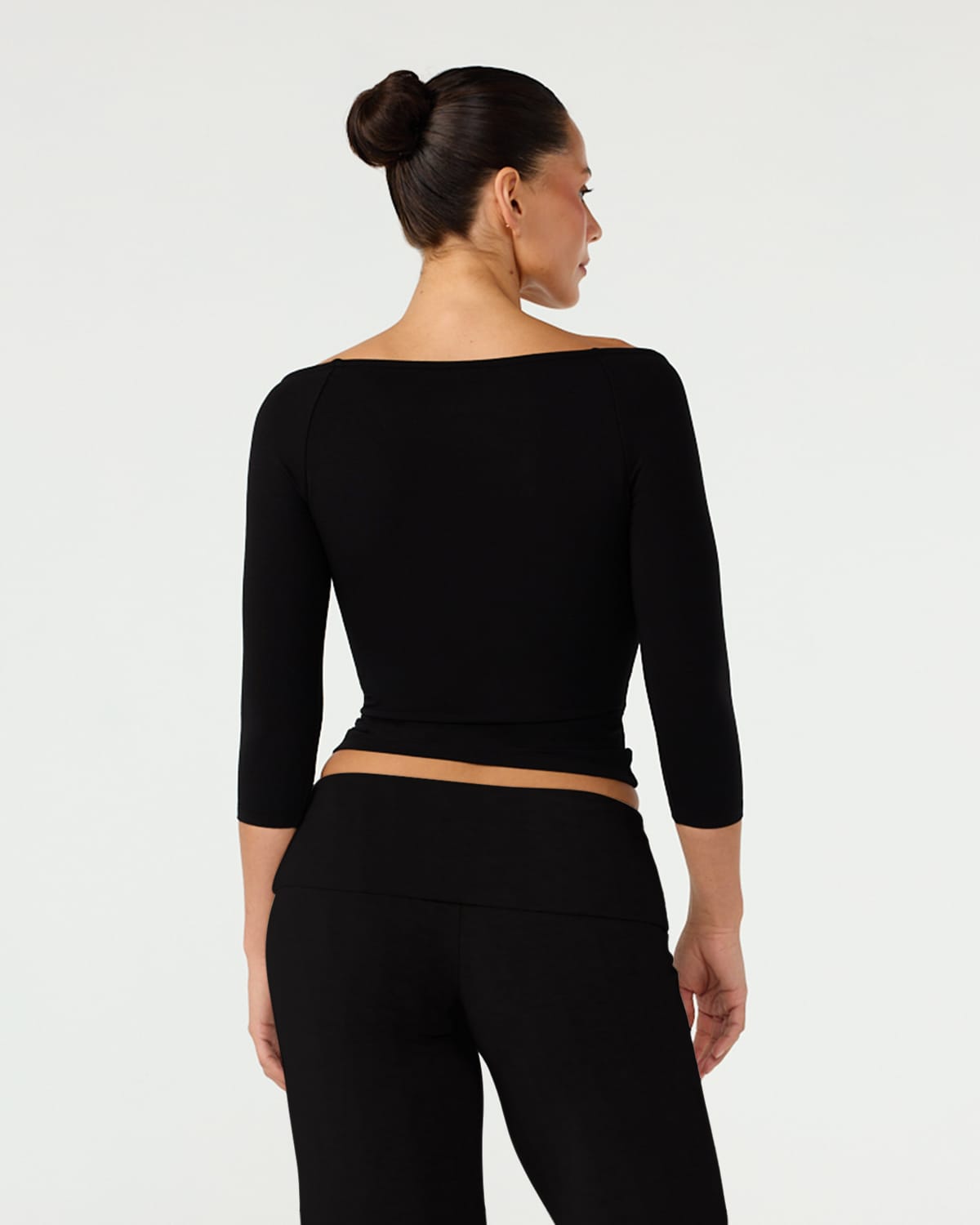 3/4 Sleeve Top | Black