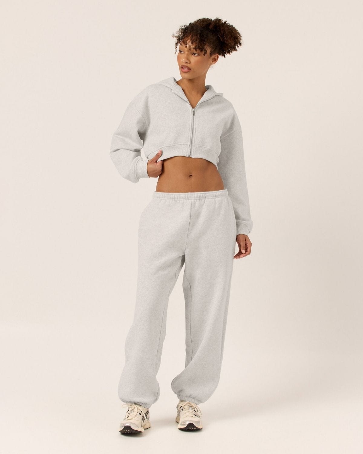 Fleece Oversized Cuff Sweatpants | Snow Marle