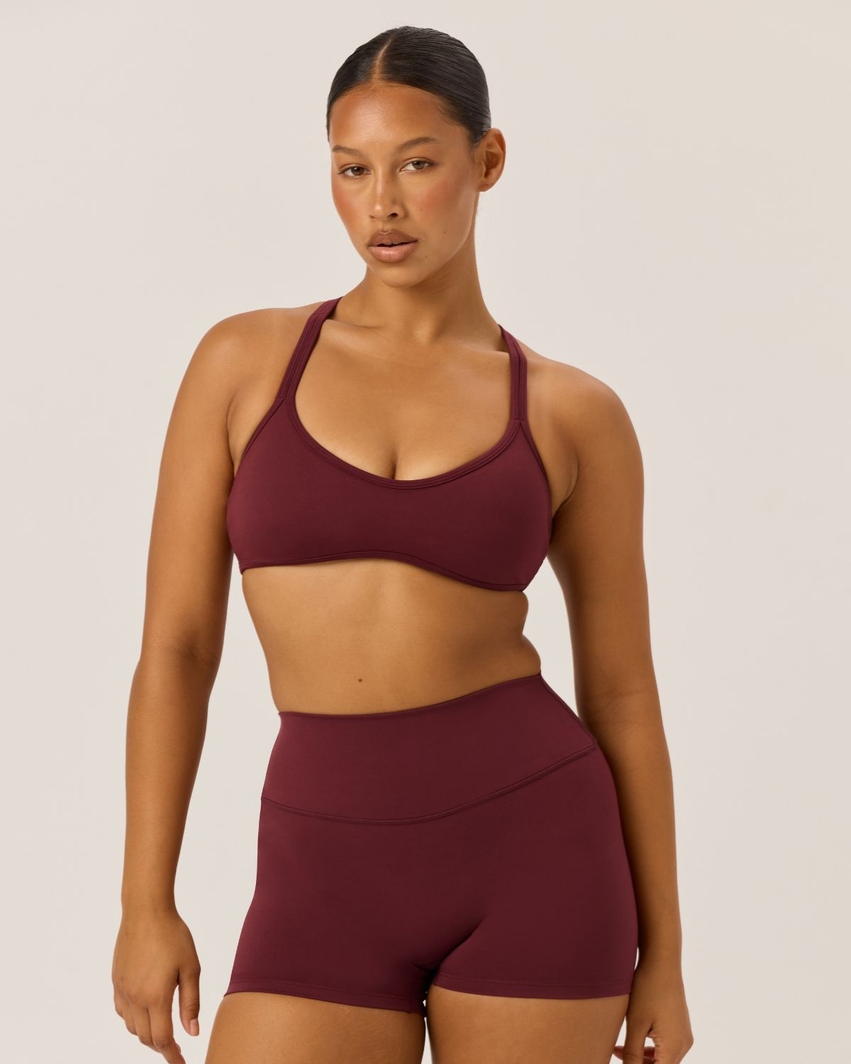 Serenity Millie Crop | Burgundy