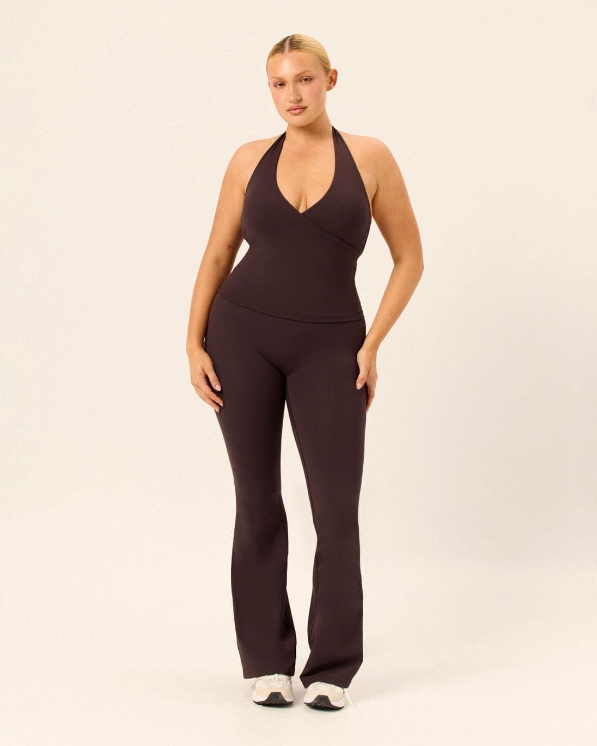 dress up flare leggings Cotton Flare Leggings for Tall Women in Black L / Extra Tall / Black