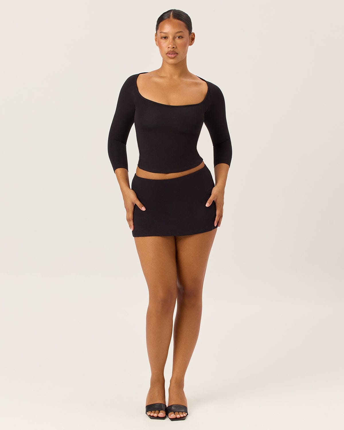 Micro Mini Skirt | Black
