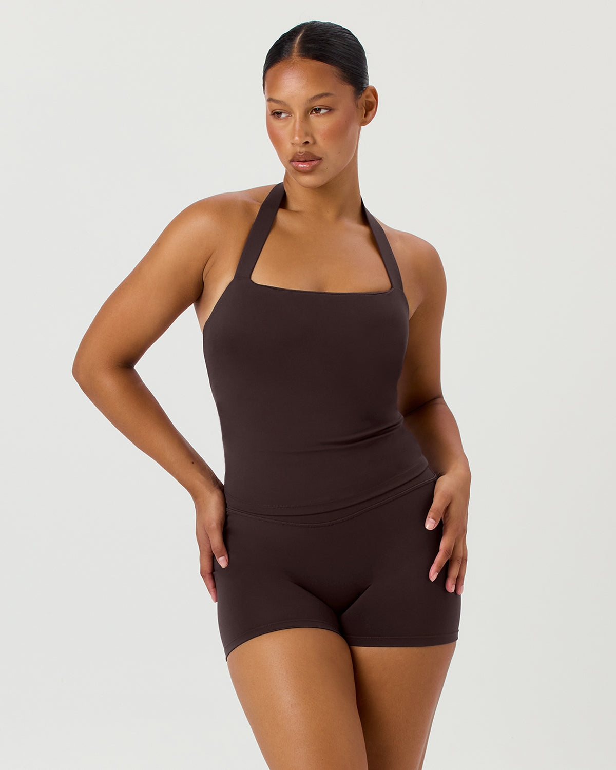 Serenity Halle Halter Tank | Espresso