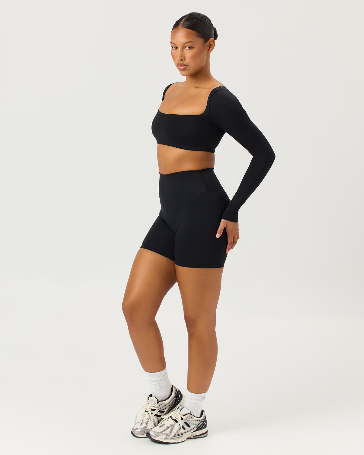 Freedom Scrunch Shorts 6" | Black