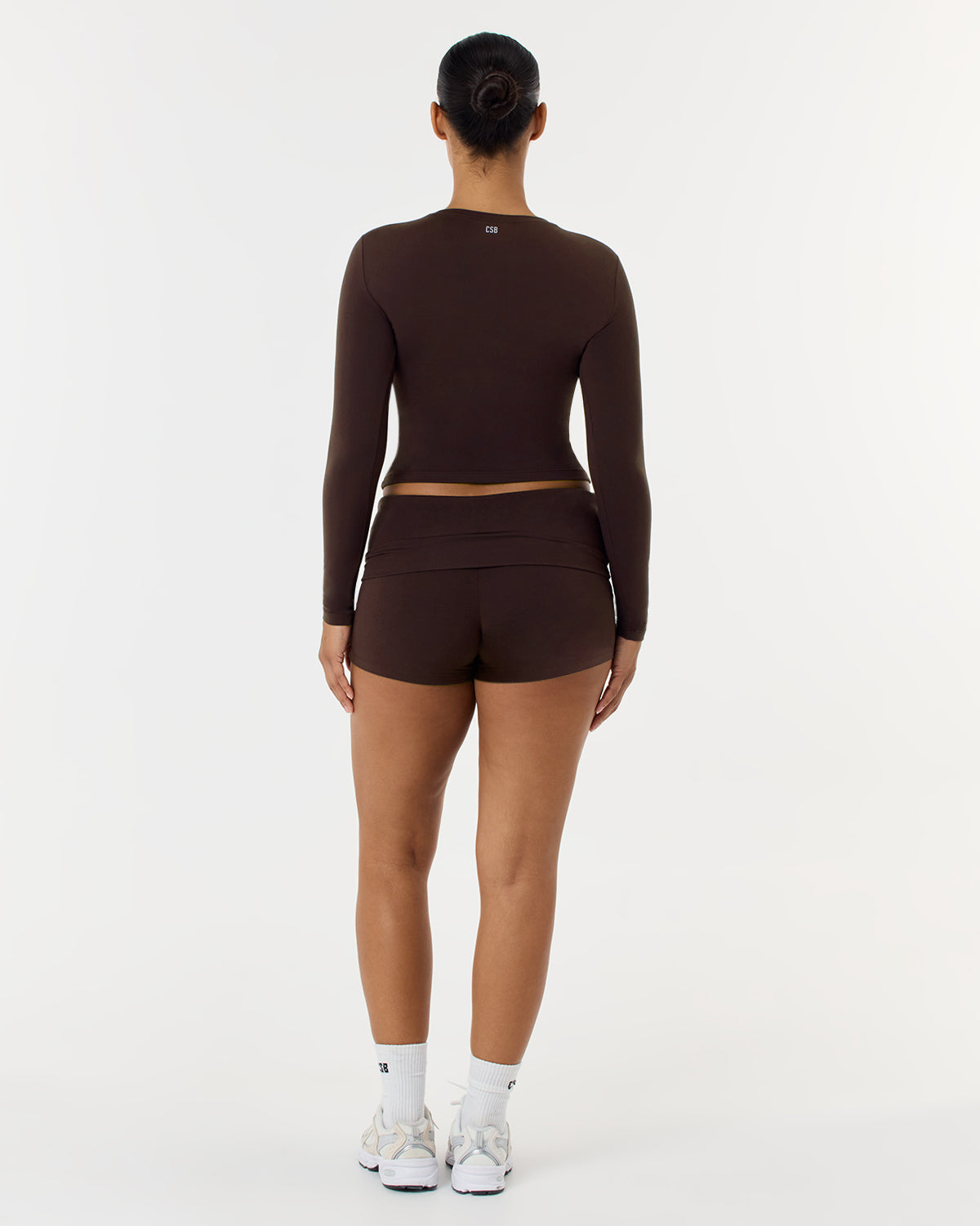 Foldover Yoga Short | Espresso