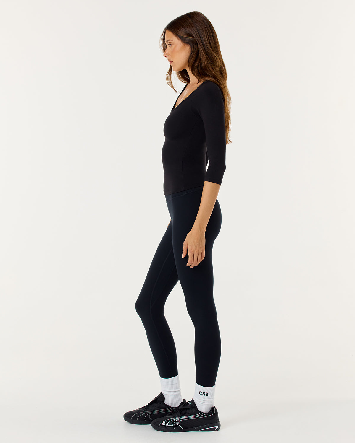 Serenity Invisible Scrunch Leggings | Black