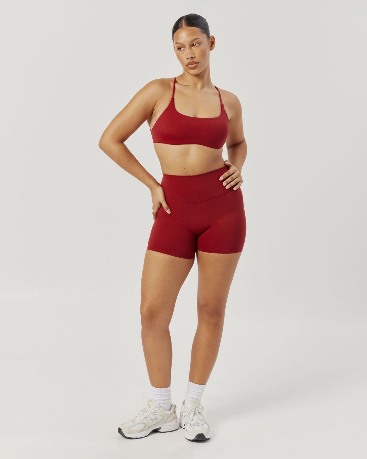 Freedom Scrunch Shorts 5" | Cherry