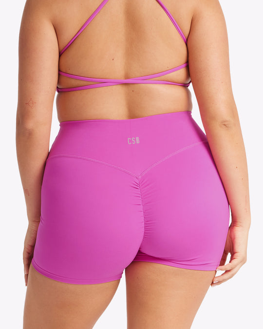 Serenity Scrunch Shorts 4" | Muse