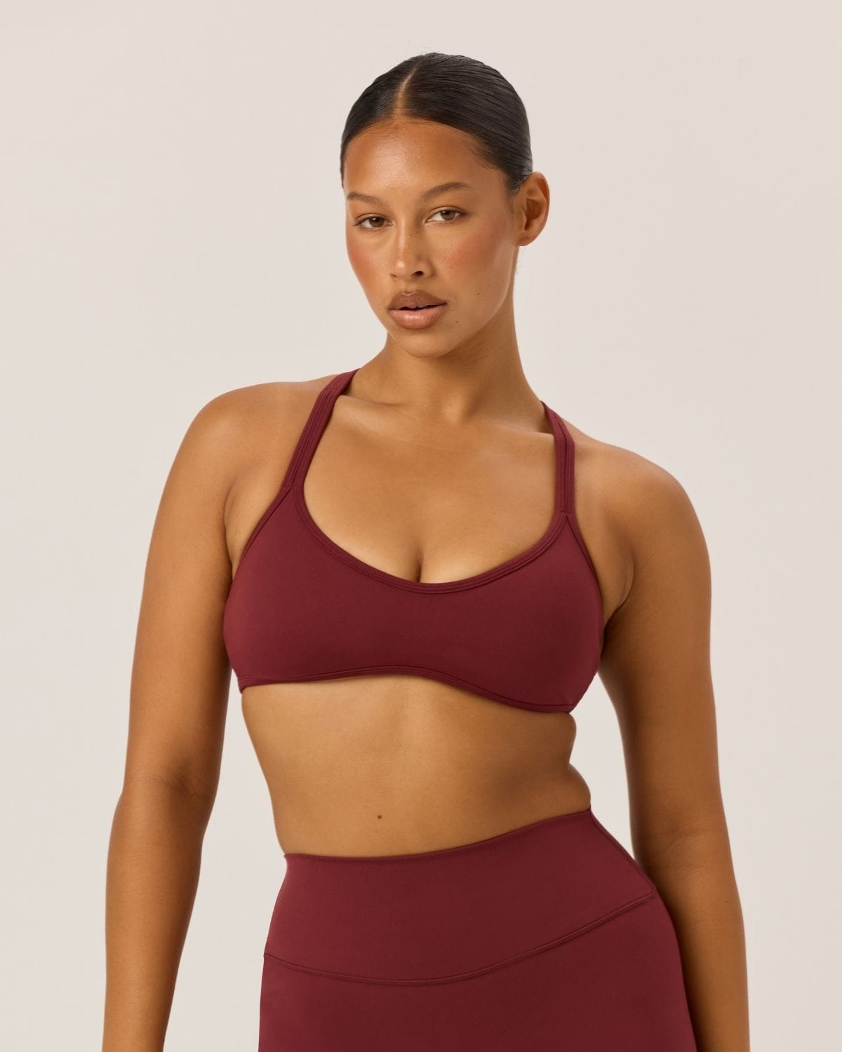 Serenity Millie Crop | Burgundy