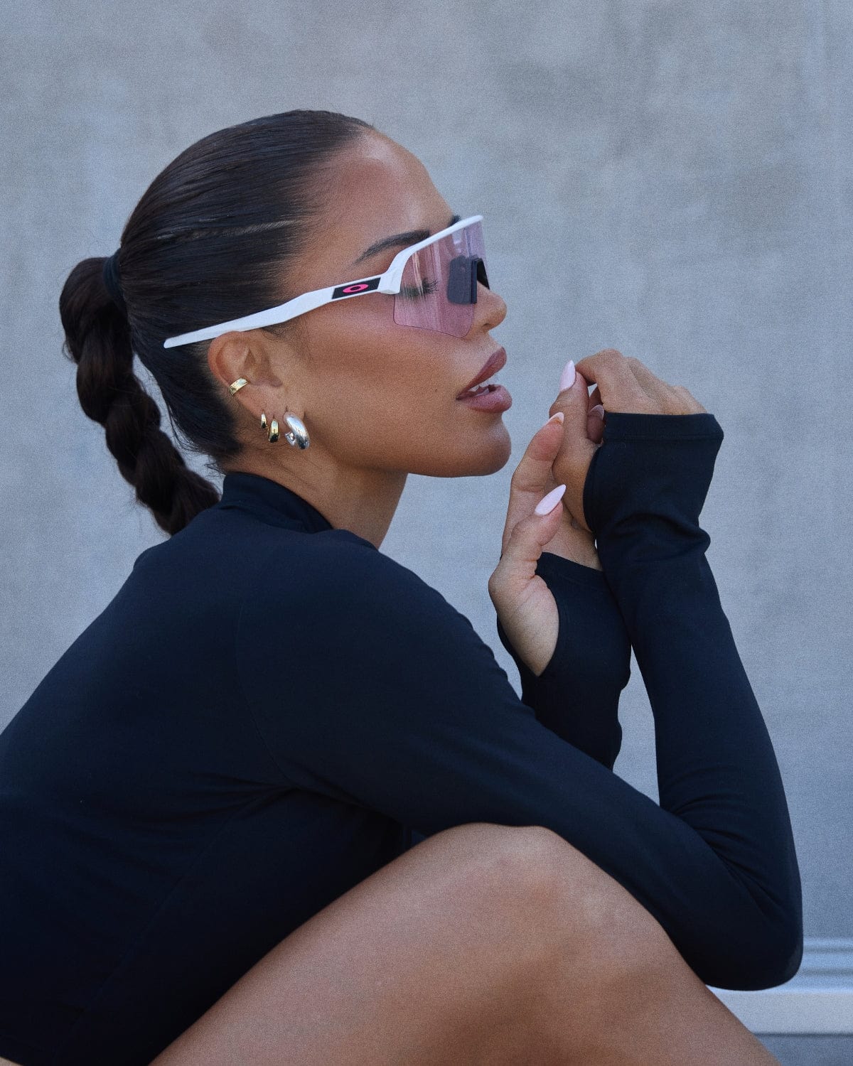 Serenity Cropped Zip Jacket | Black