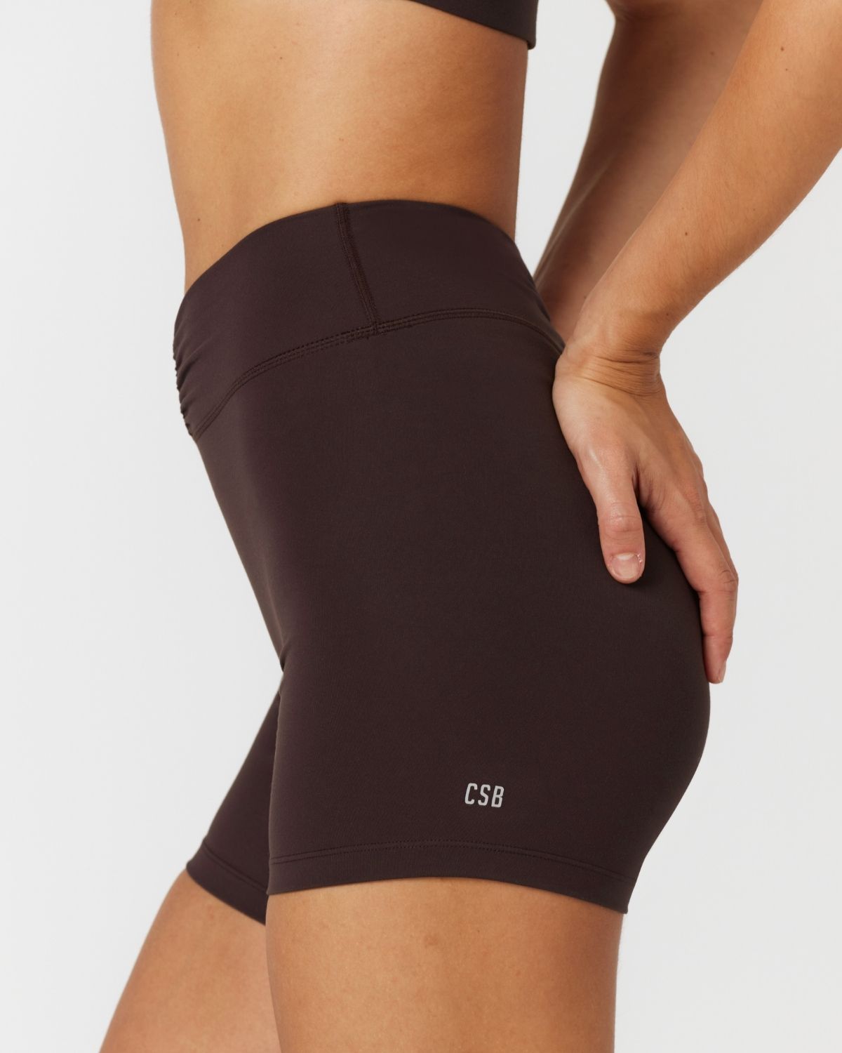 Form Gather Waist Shorts 5" | Espresso