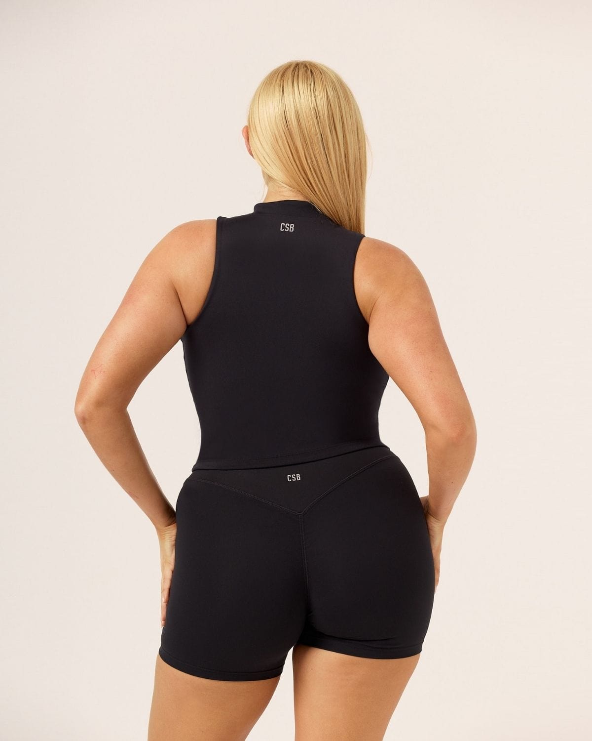 Serenity Active Zip Tank | Black