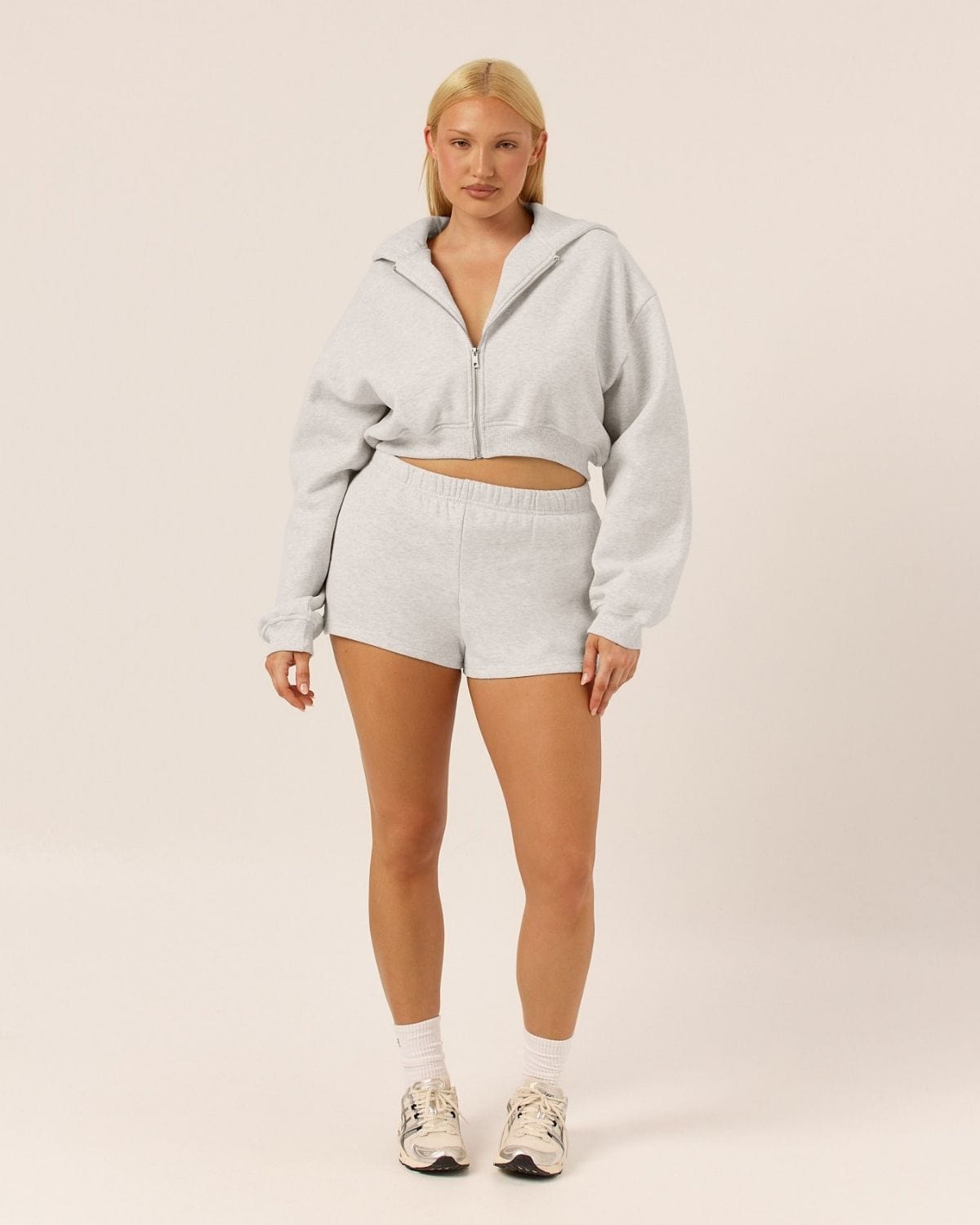 Fleece Sweat Shorts | Snow Marl