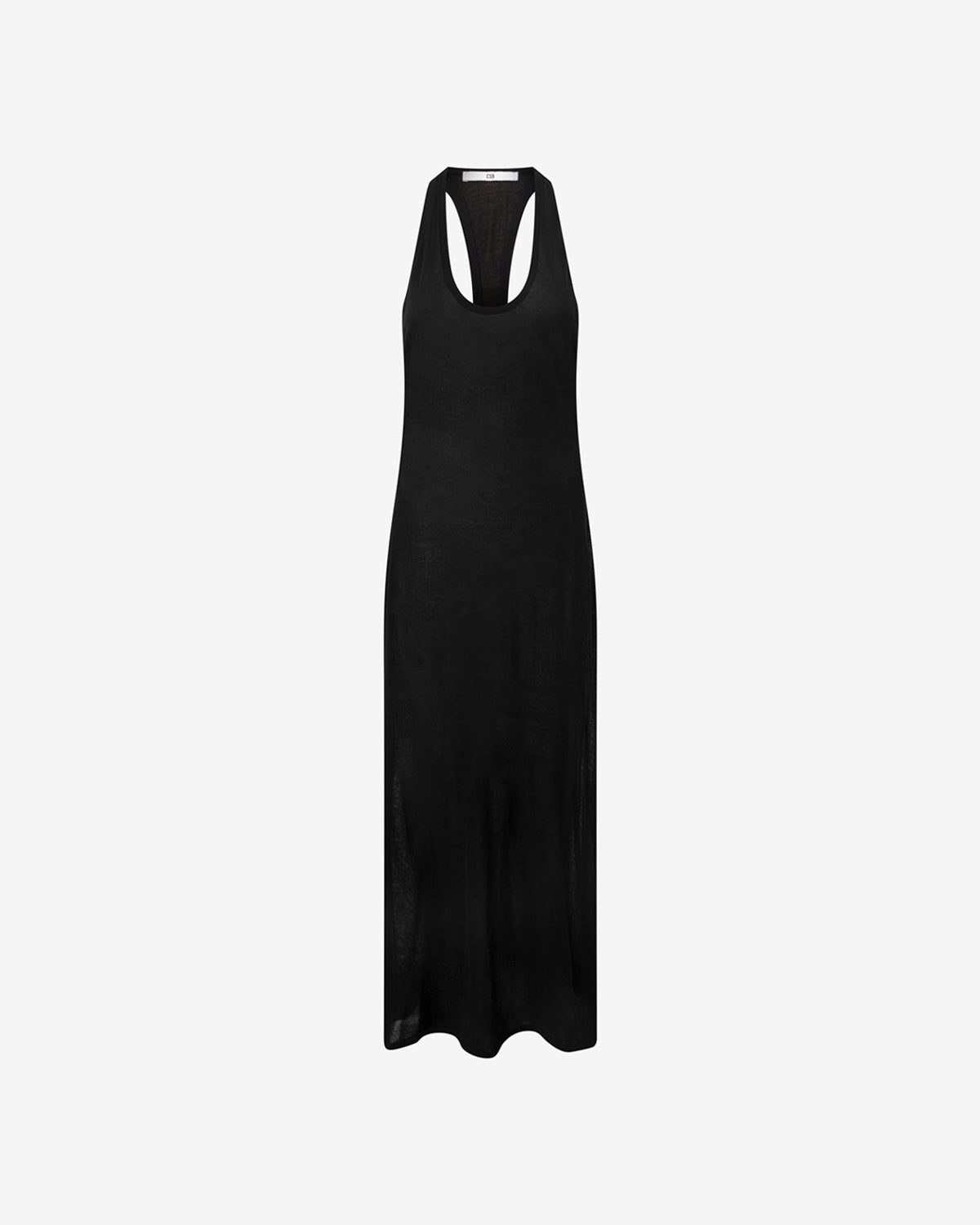 Racerback Slip Maxi Dress | Black