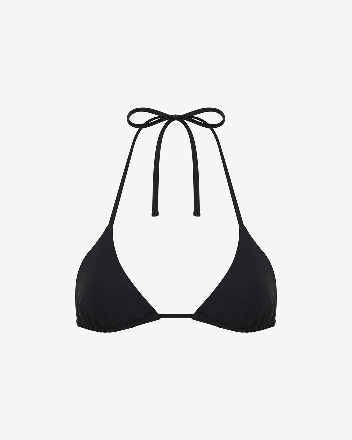 Swim Triangle Bikini Top | Black