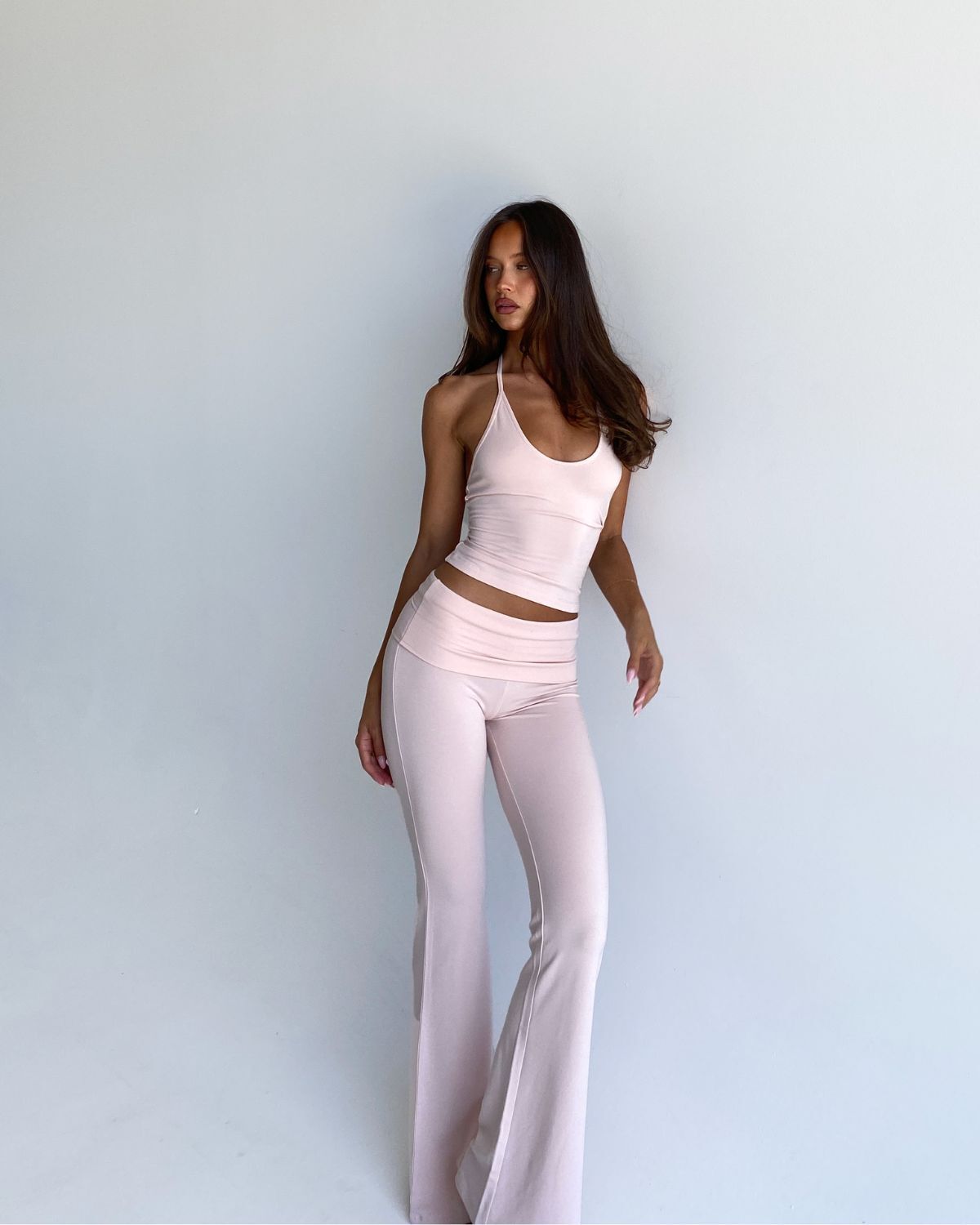 Jersey Flare Pant | Blush
