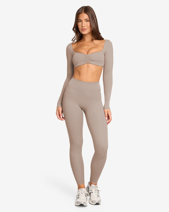 Form V Waist Leggings | Latte