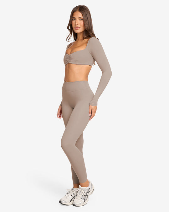 Form V Waist Leggings | Latte
