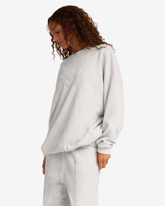 CSB Crewneck Sweatshirt | Snow Marl