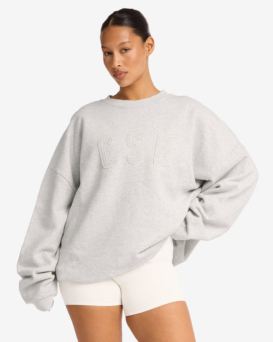 CSB Crewneck Sweatshirt | Snow Marl