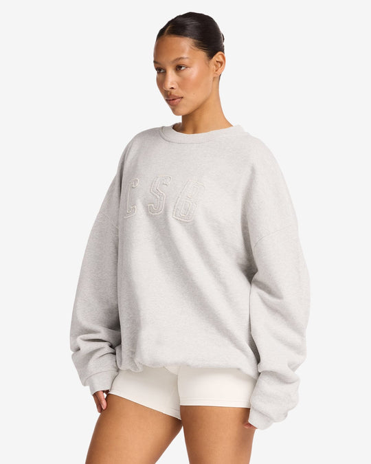 CSB Crewneck Sweatshirt | Snow Marl