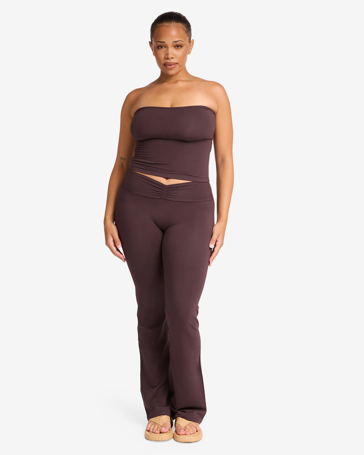 Ruched Yoga Pant | Espresso