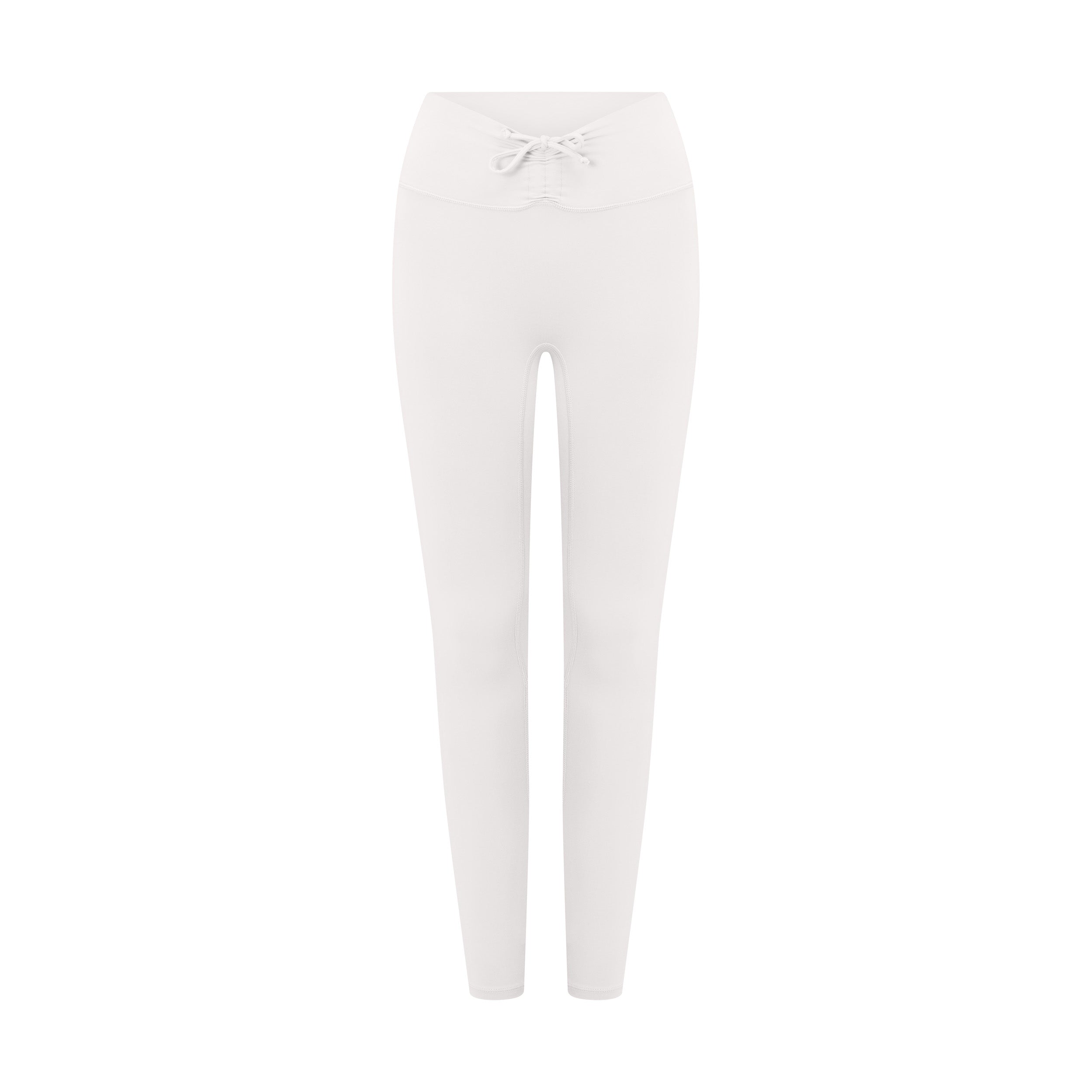 Serenity Drawstring Scrunch Leggings | Light Grey