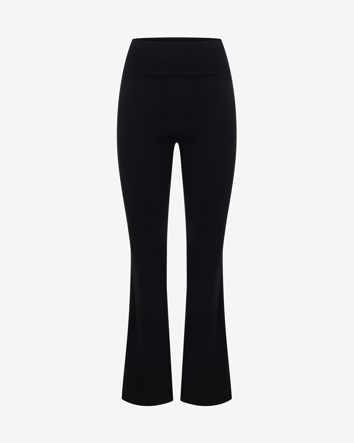 Form Invisible Scrunch Flare Fold Over Leggings | Black