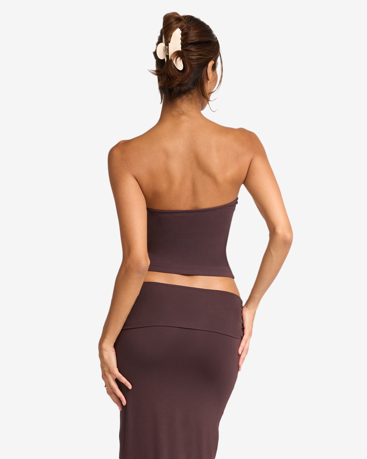 Longline Bandeau | Espresso