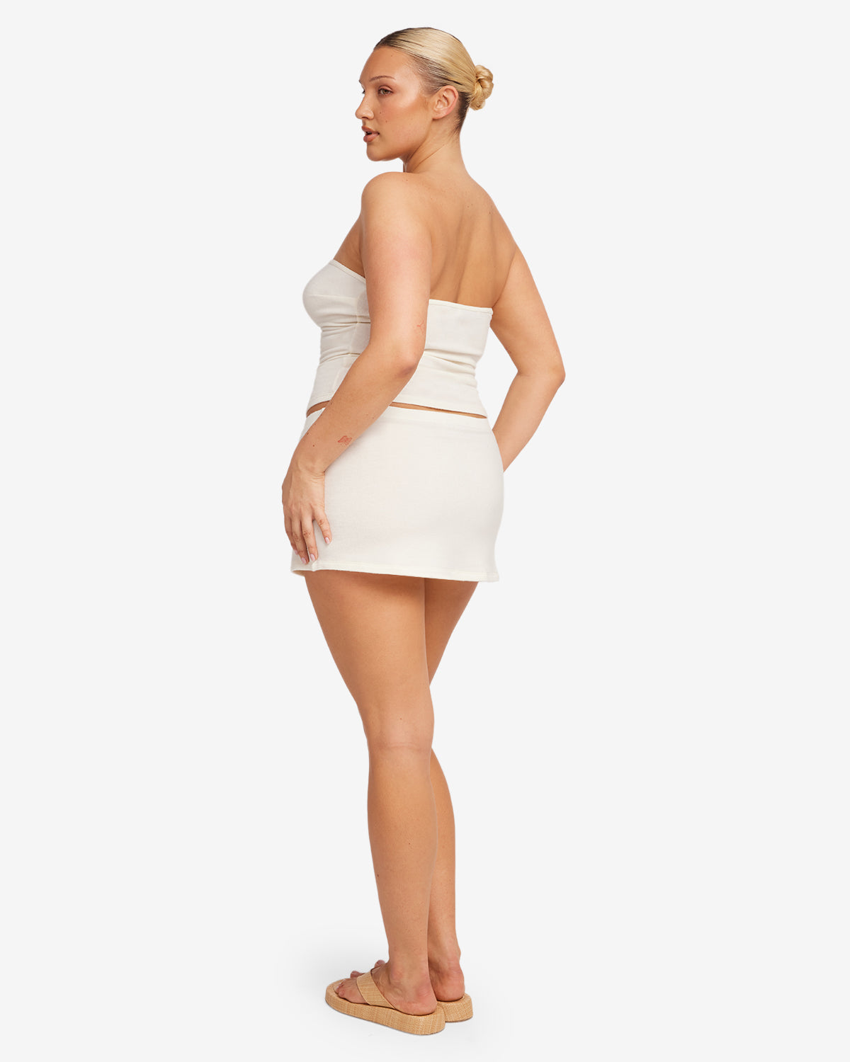 Terry Mini Skirt | Coconut