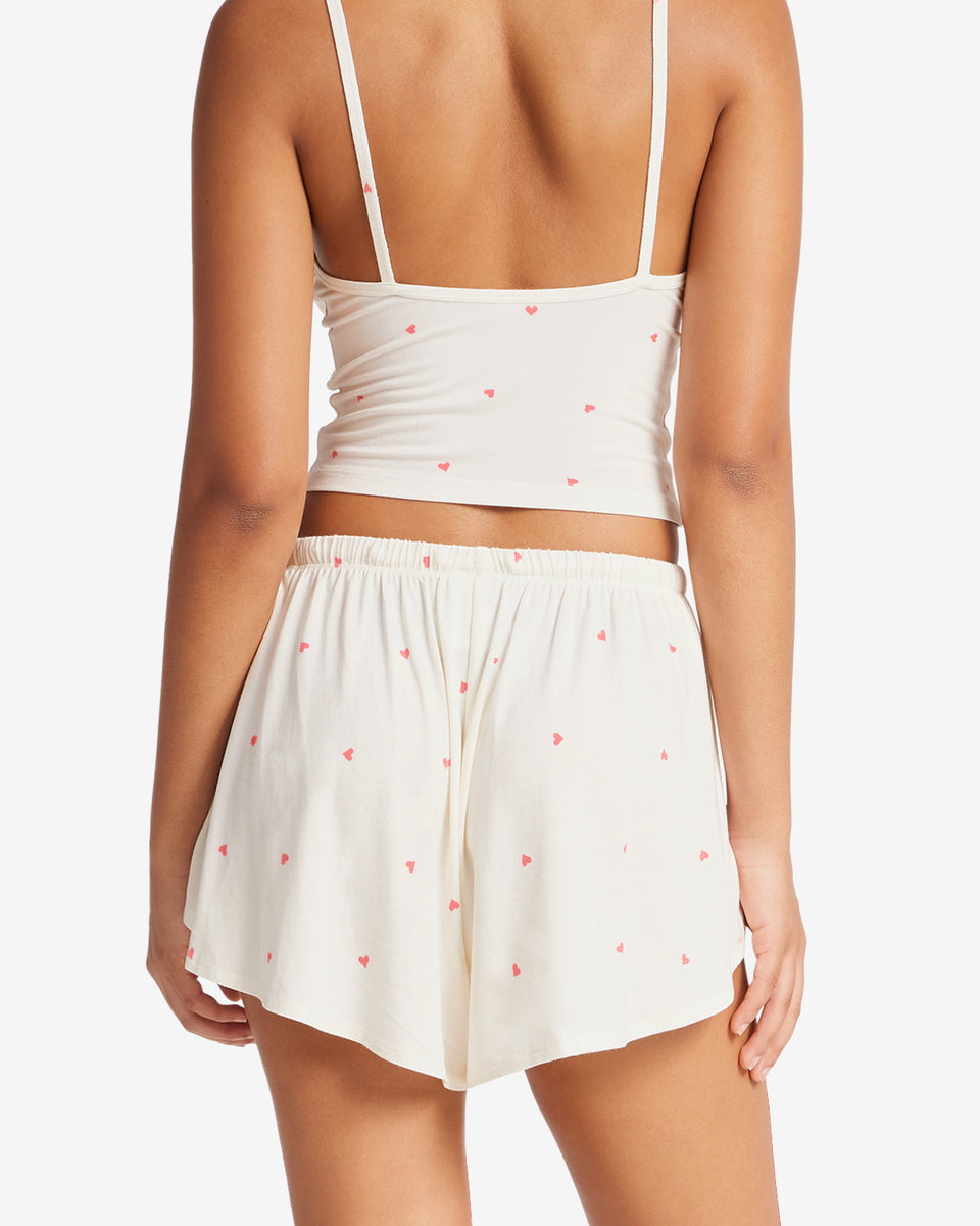 Tight pyjama top shorts