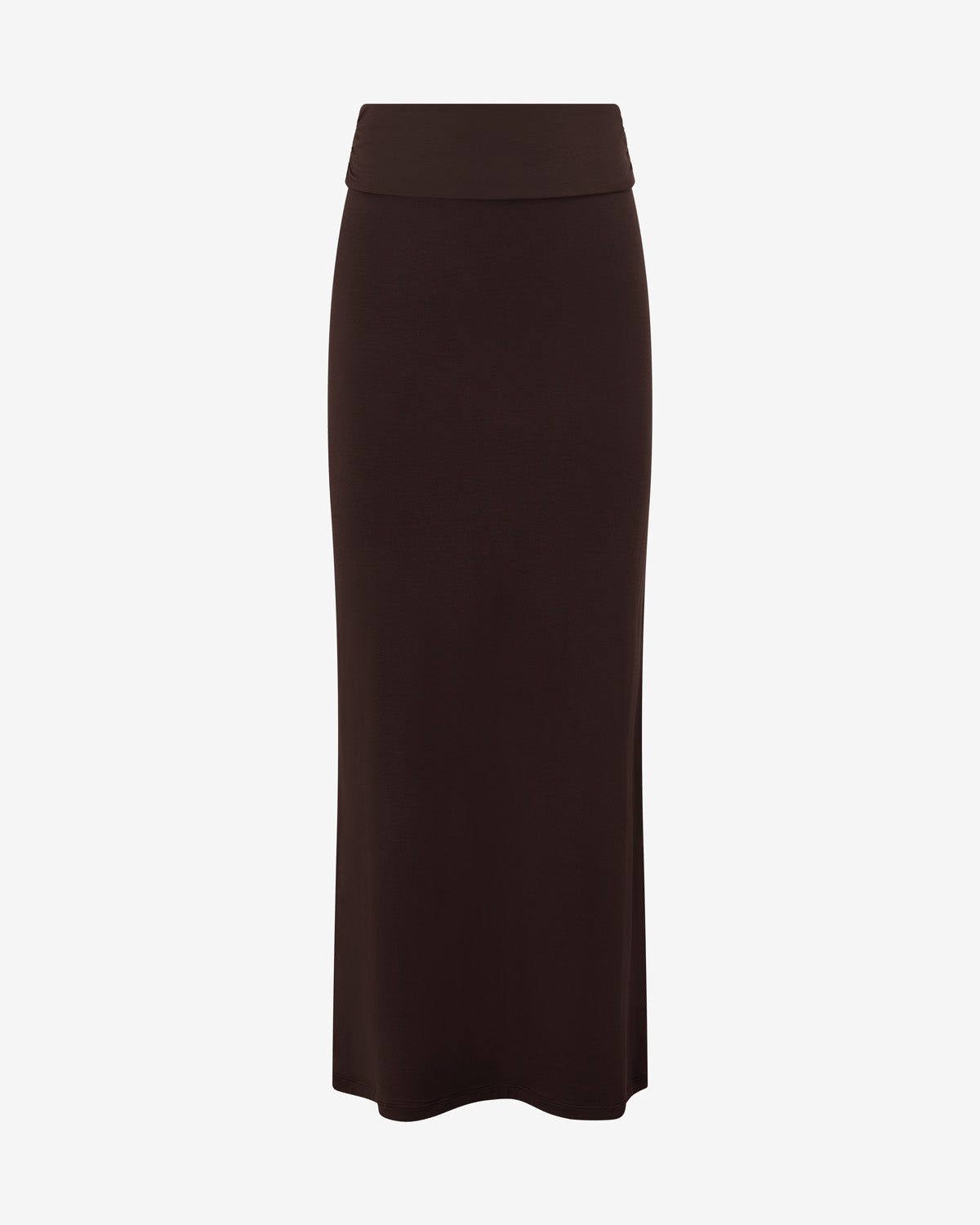 Foldover Maxi Skirt | Espresso