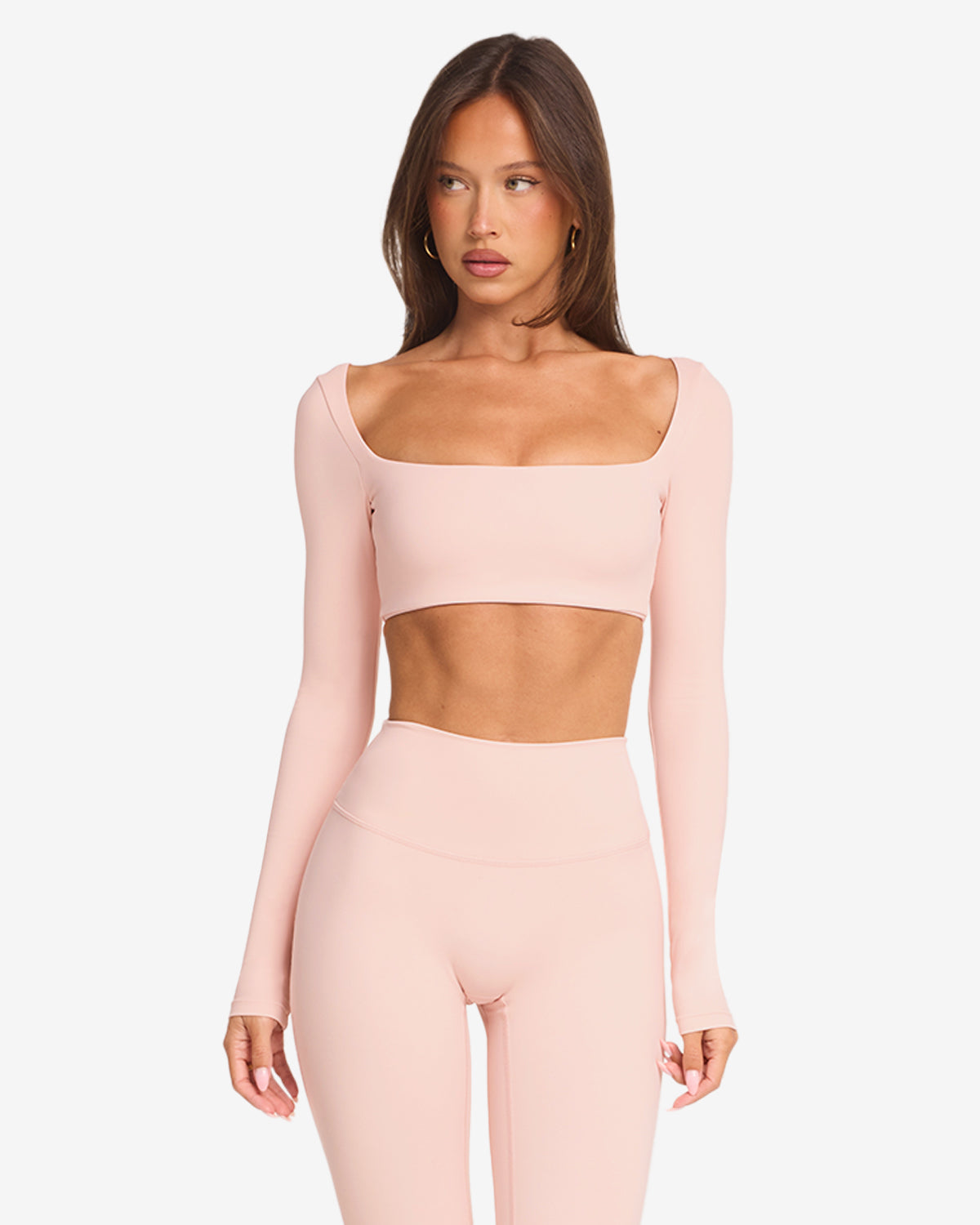 Freedom Scoop Long Sleeve Crop Blush - Main Image