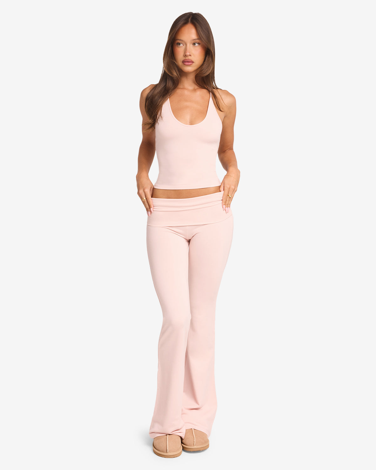 Jersey Flare Pant | Blush