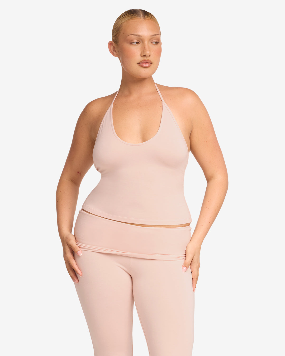 Halter Tie Tank | Blush
