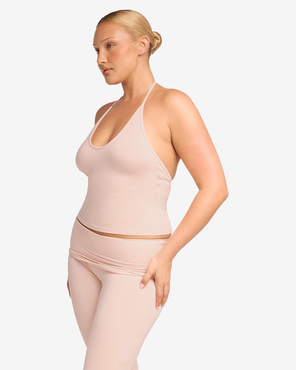 Halter Tie Tank | Blush