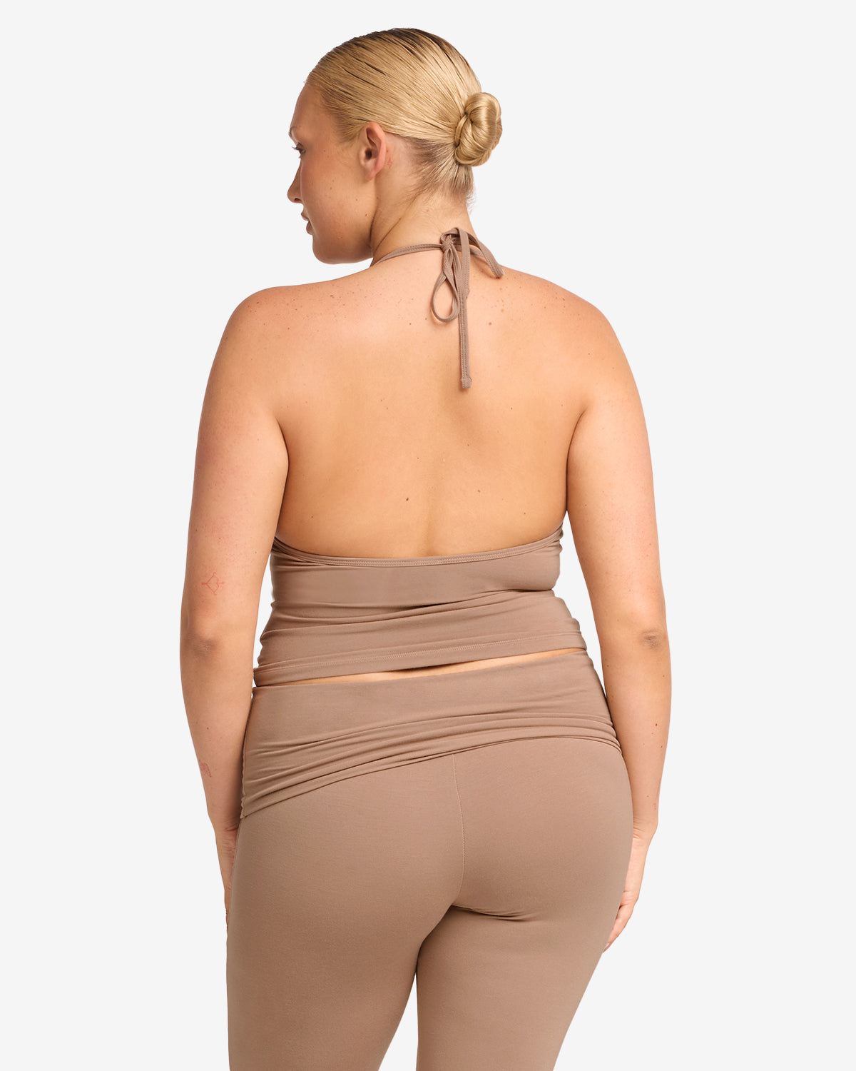 Halter Tie Tank | Toffee