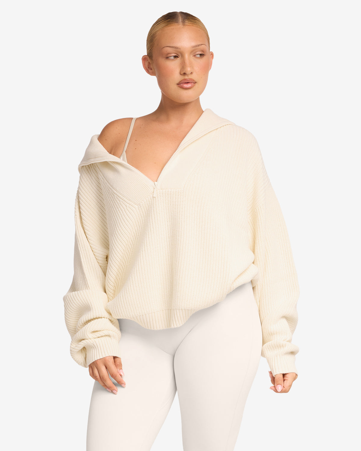 Oversized Knit Sweater | Milk