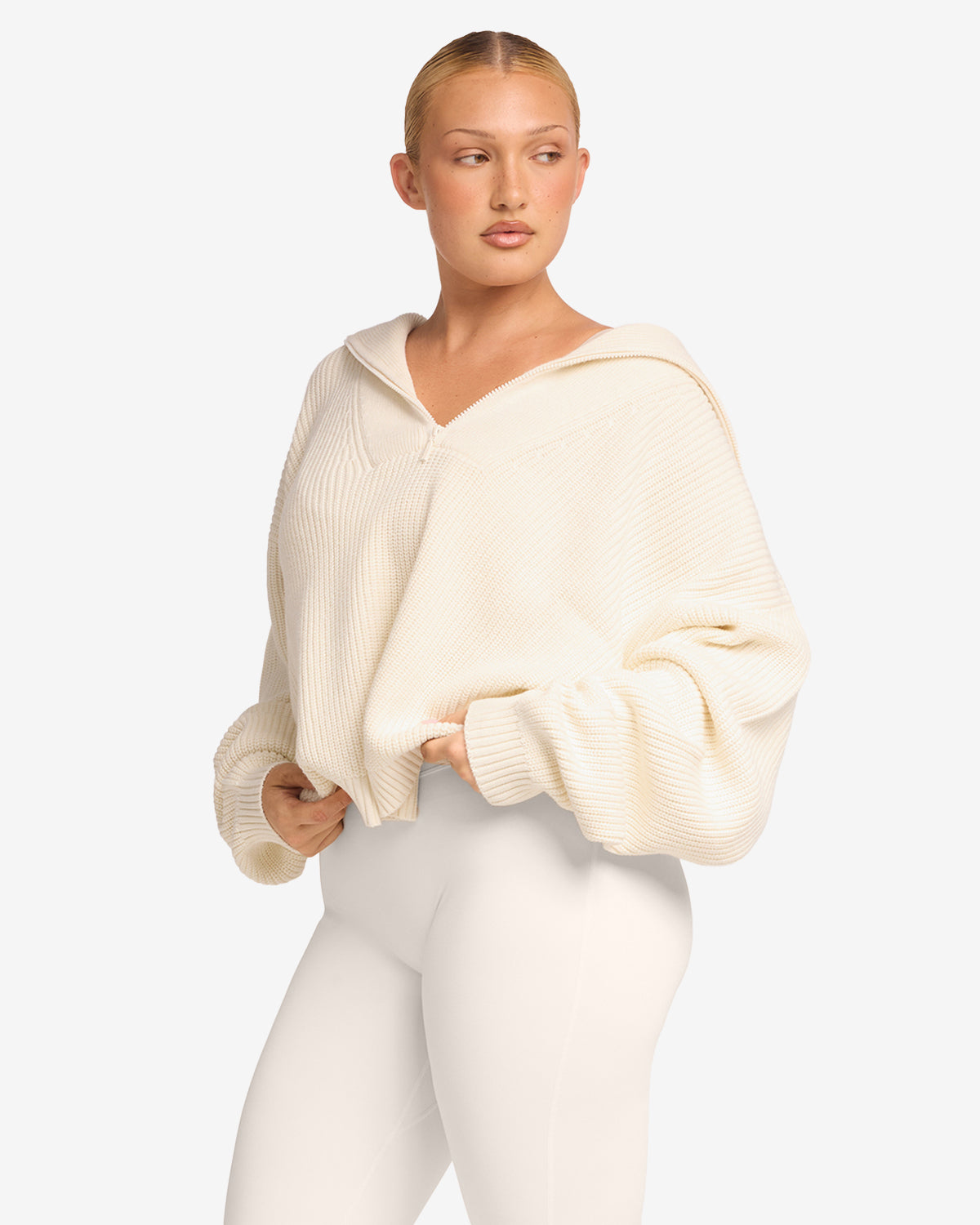 Oversized Knit Sweater | Milk