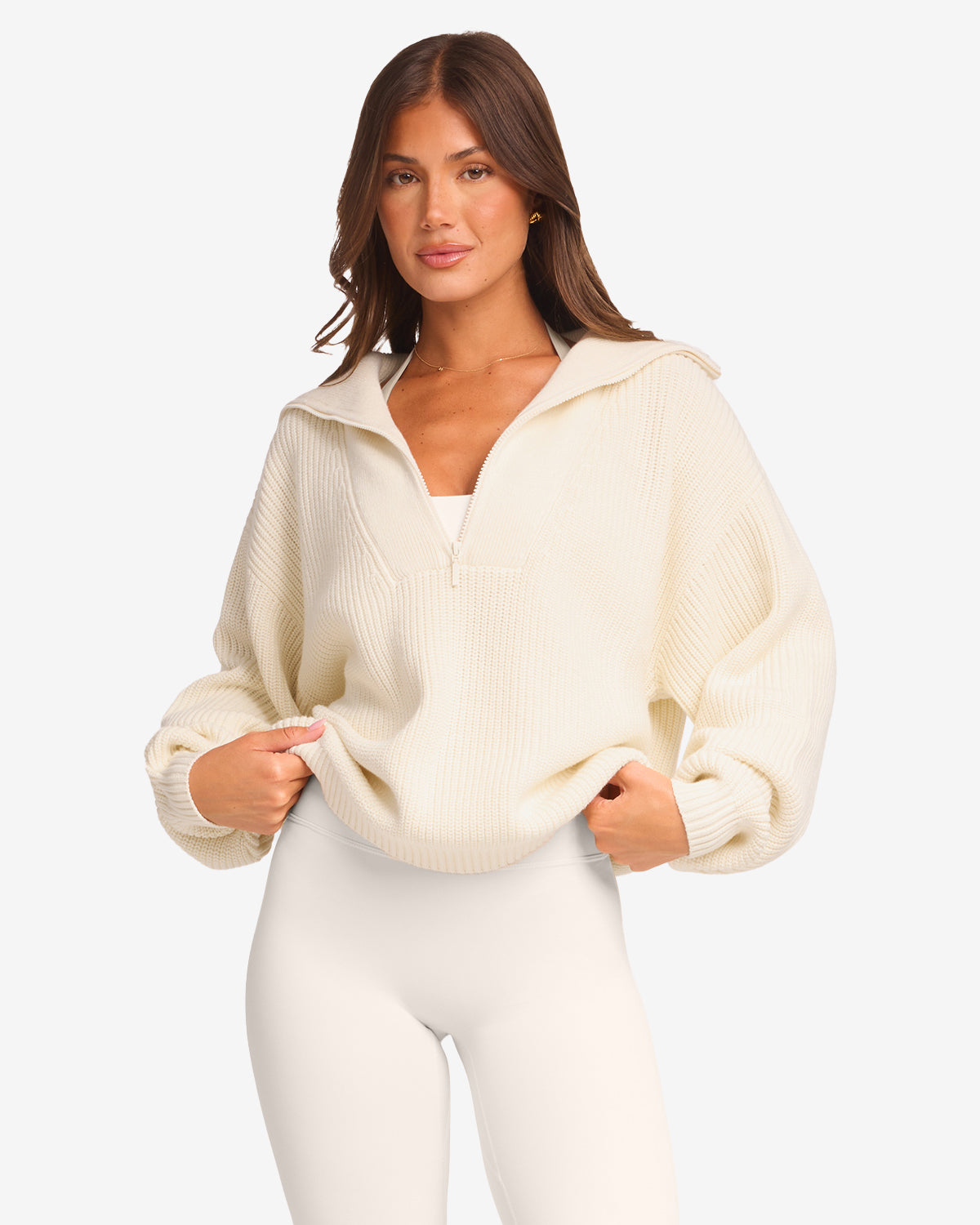 Oversized Knit Sweater | Milk