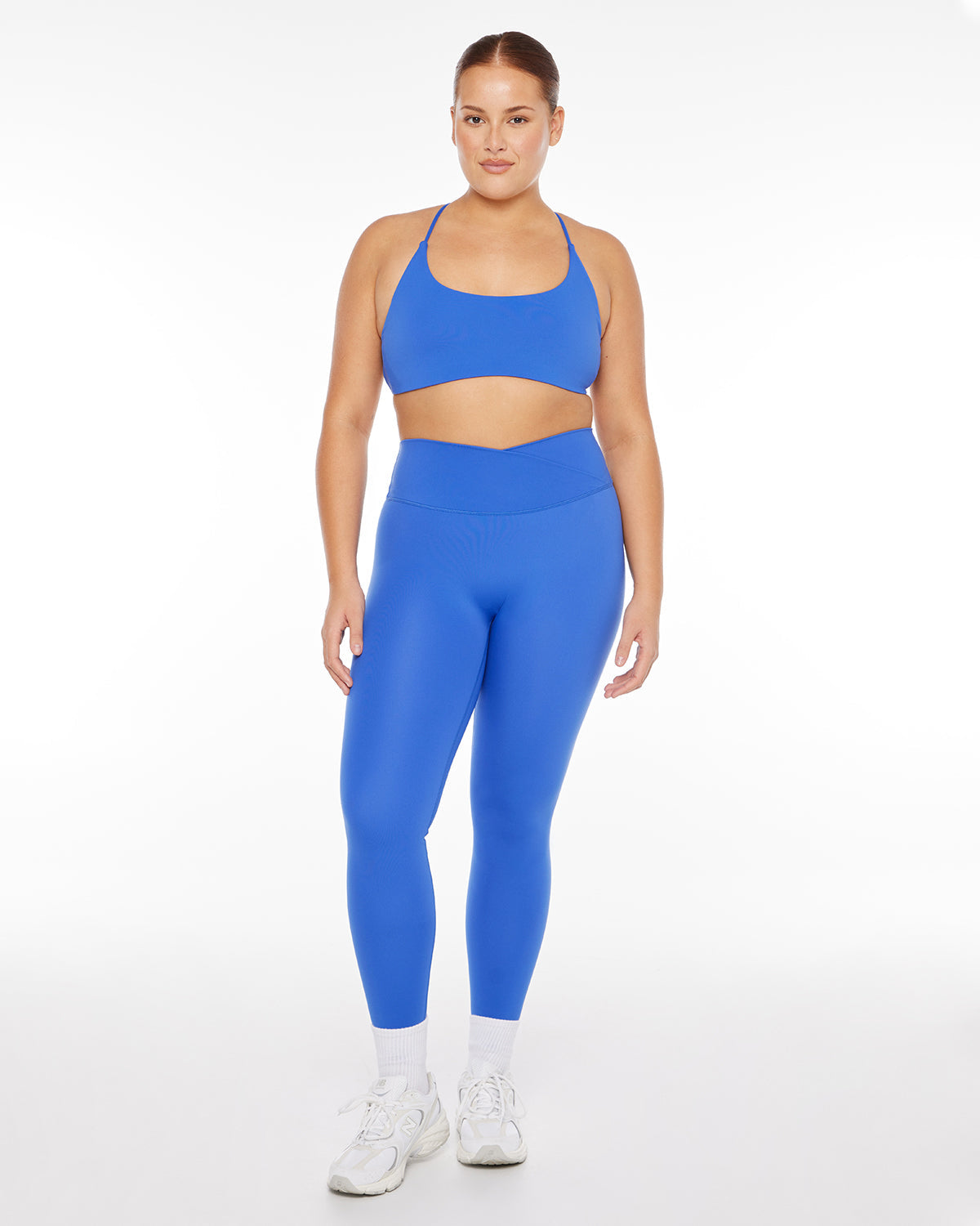 Serenity Scrunch Crossover Leggings | Royal