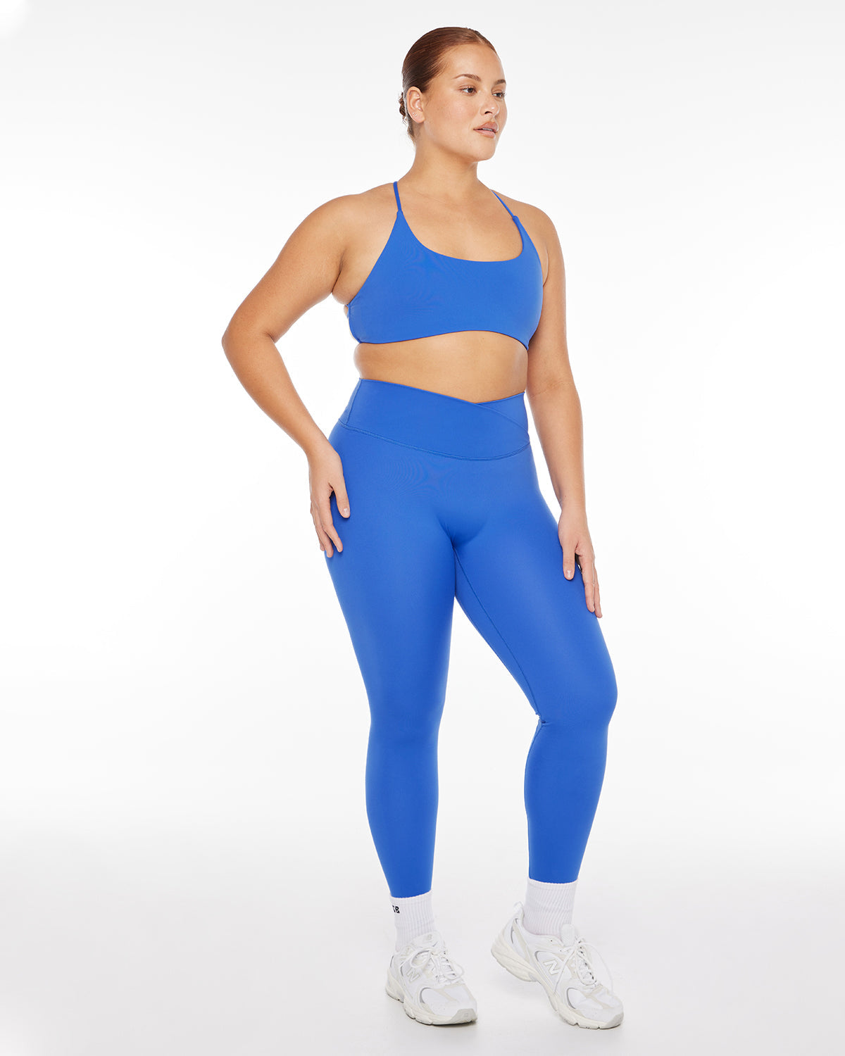 Serenity Scrunch Crossover Leggings | Royal