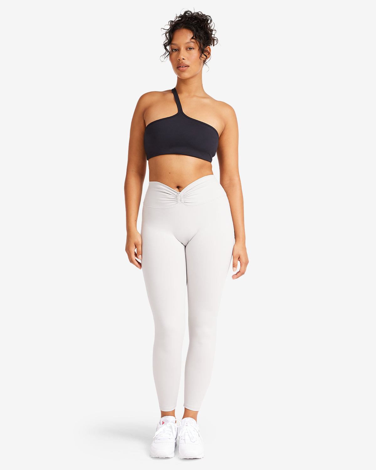 Serenity Drawstring Leggings | Light Grey
