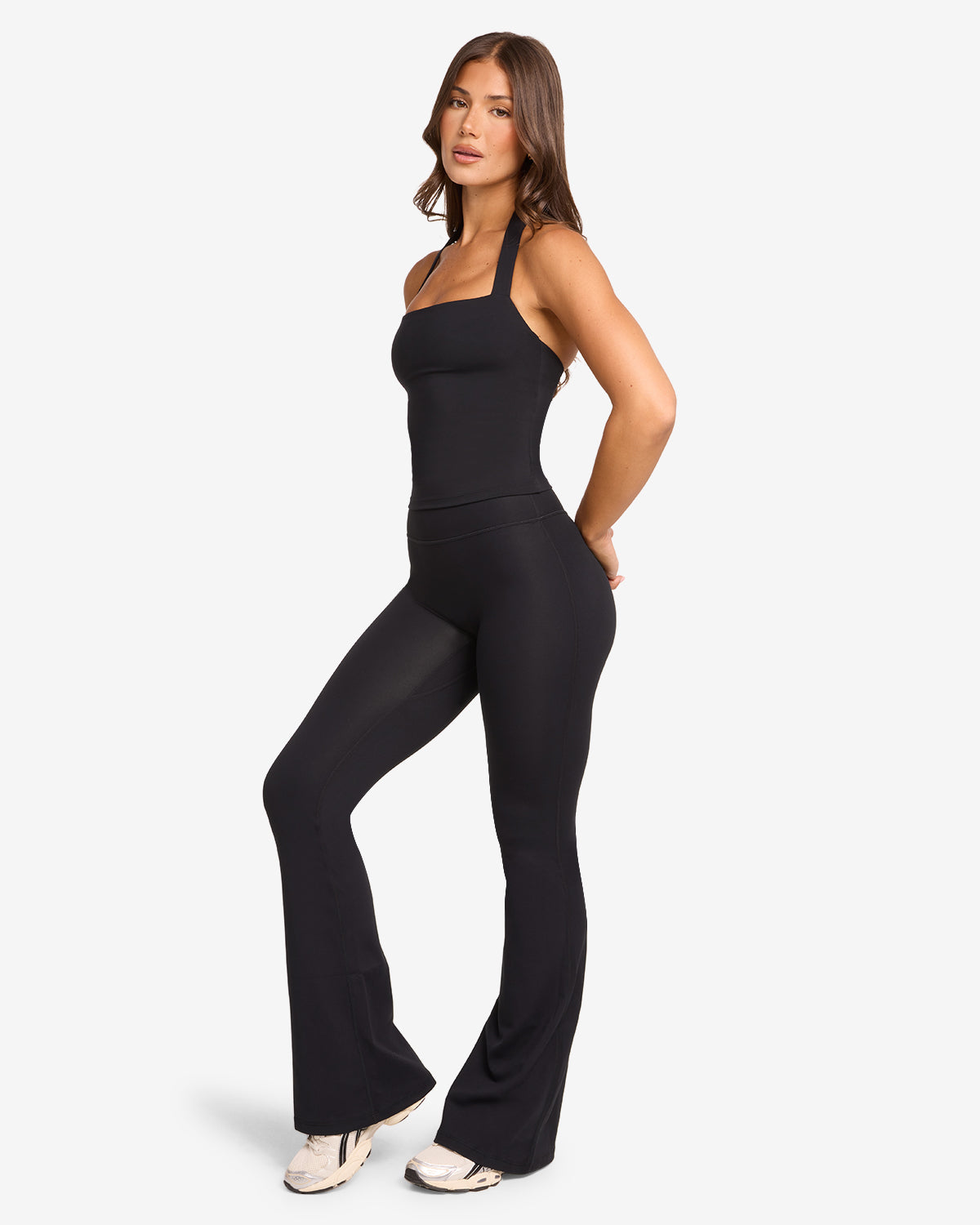 Form Invisible Scrunch Flare Leggings Tall | Black