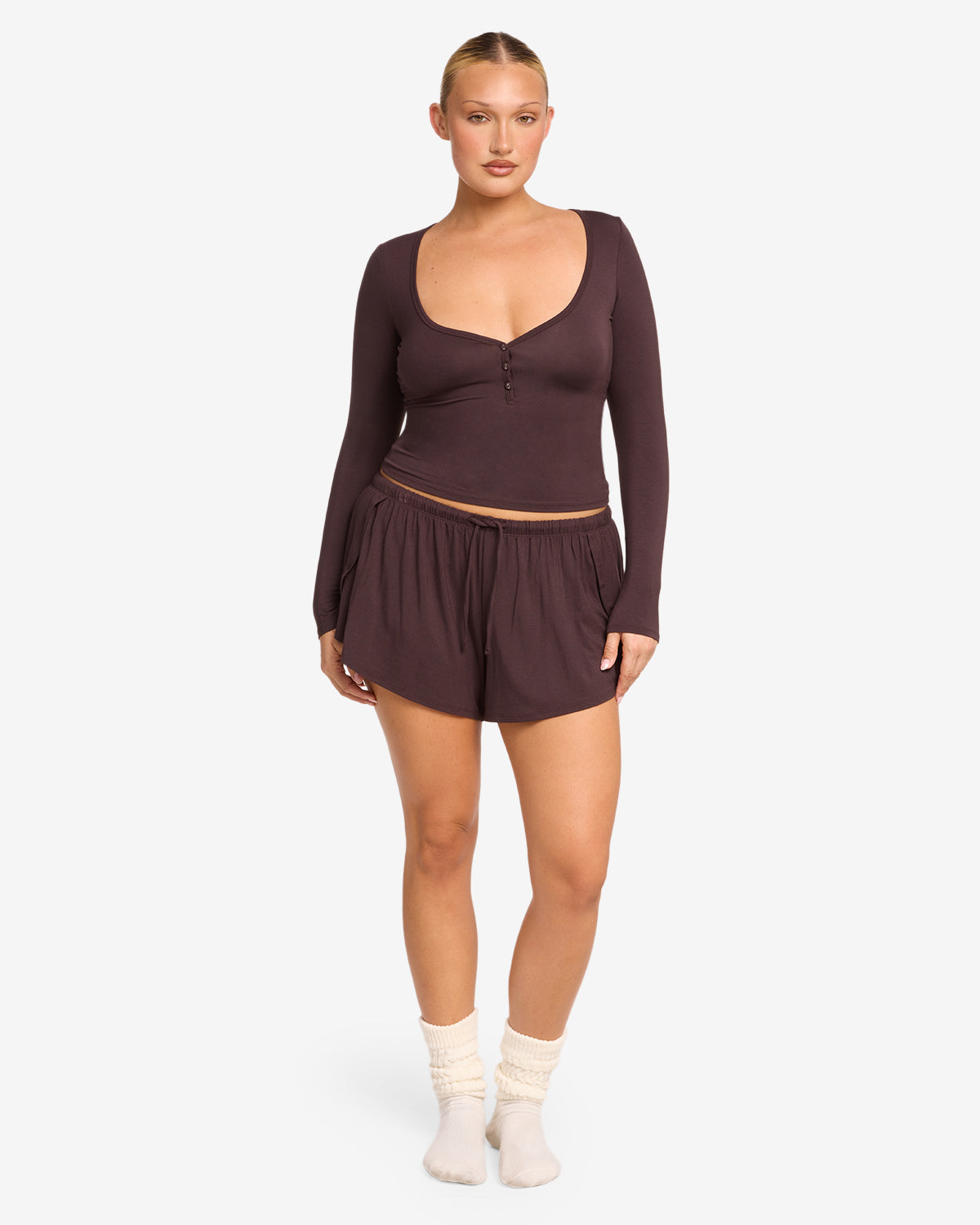 Sleep Shorts | Espresso